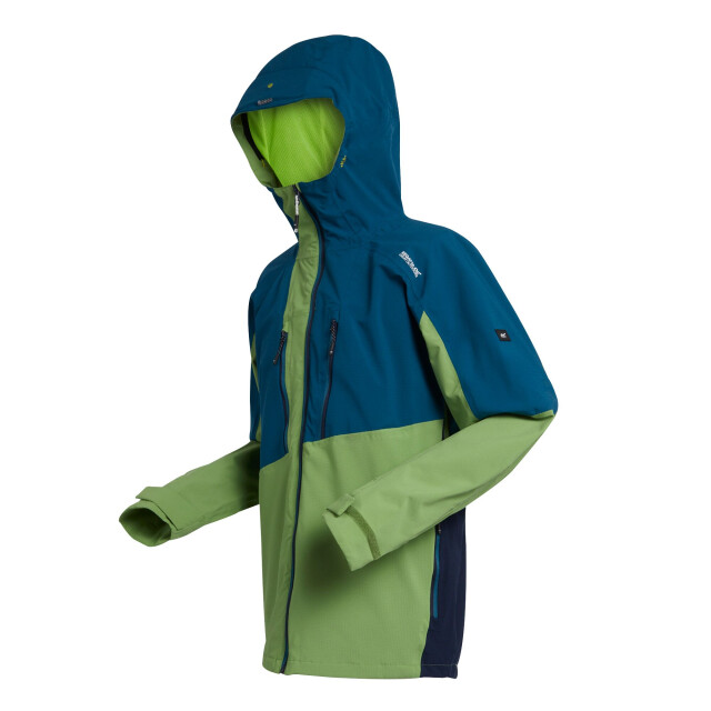 Regatta Heren raddick ii waterdichte jas UTRG10660_piquantgreenmoroccanblue large Regatta Heren raddick ii waterdichte jas UTRG10660_piquantgreenmoroccanblue large