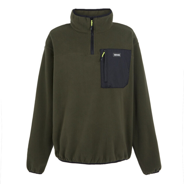 Regatta Heren frankie half zip fleece top UTRG11092_darkkhaki large