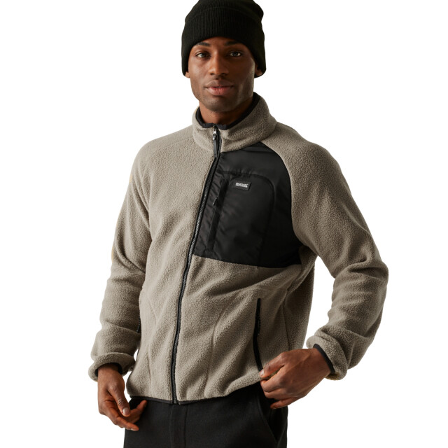 Regatta Heren frankie borg fleece jas UTRG12083_goldensand large