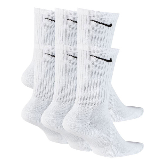 Nike Uniseks adult everyday gewatteerde sokken (set van 6) UTPP1261_white large