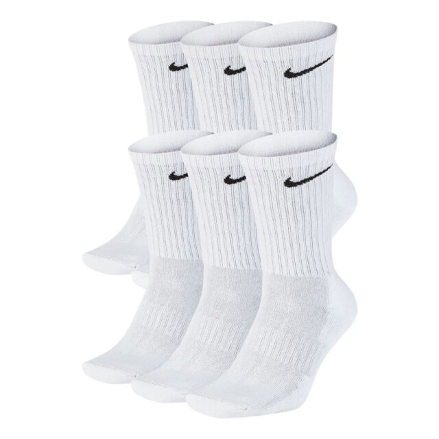 Nike Uniseks adult everyday gewatteerde sokken (set van 6) UTPP1261_white large
