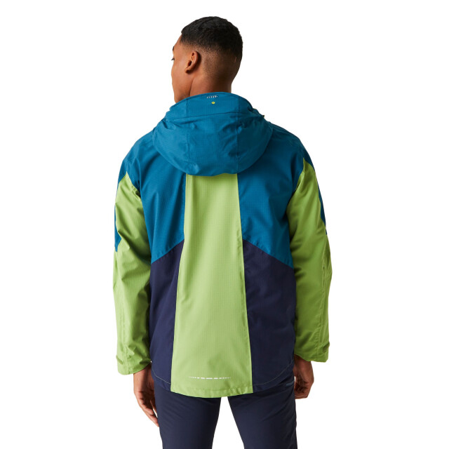 Regatta Heren raddick ii waterdichte jas UTRG10660_piquantgreenmoroccanblue large Regatta Heren raddick ii waterdichte jas UTRG10660_piquantgreenmoroccanblue large