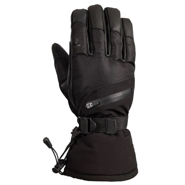 Trespass Volwassen unisex edonia dlx lederen skihandschoenen UTTP6918_black large