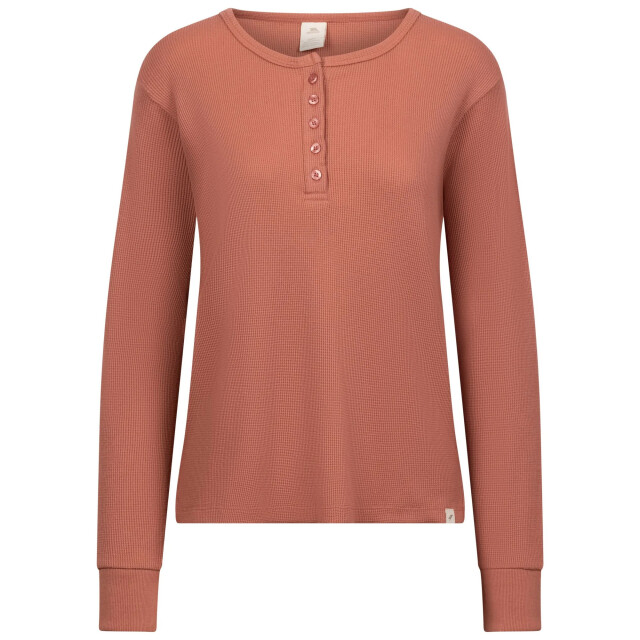 Trespass Dames morvenna top met lange mouwen UTTP7086_clay large