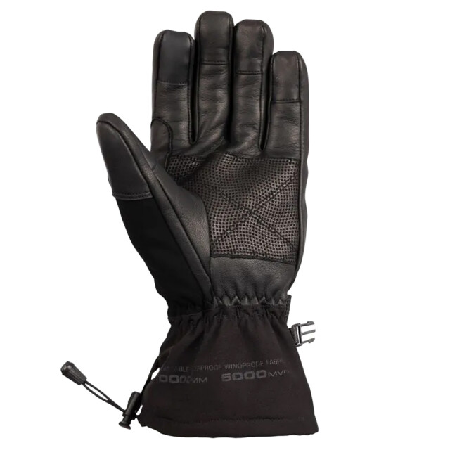 Trespass Volwassen unisex edonia dlx lederen skihandschoenen UTTP6918_black large