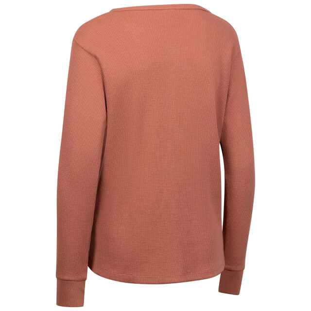 Trespass Dames morvenna top met lange mouwen UTTP7086_clay large