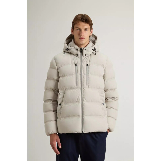 Woolrich Men matt stretch puffer jacket dove 159843872 large