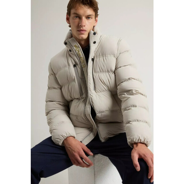 Woolrich Men matt stretch puffer jacket dove 159843872 large