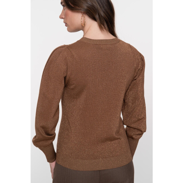 Geisha pullover pleated shoulders lurex 54530-14 720 sand 06712.820.0138 large