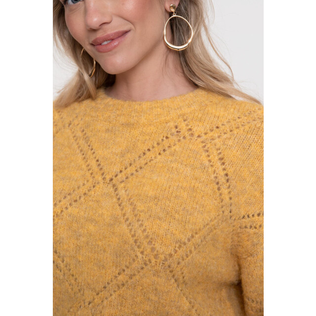 Geisha pullover argyle 54833-29 175 ochre yellow 06712.440.0013 large