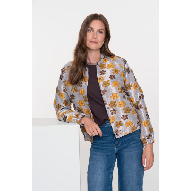 Geisha jacket 55883-20 925 grey/yellow 06228.940.0047 large