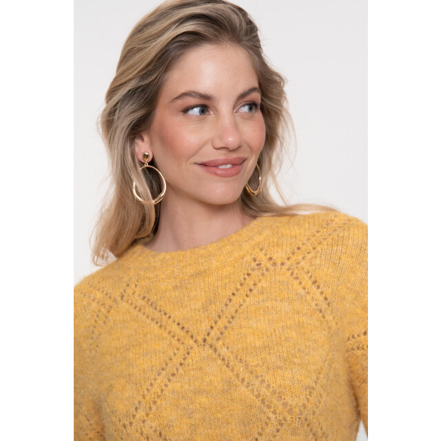 Geisha pullover argyle 54833-29 175 ochre yellow 06712.440.0013 large