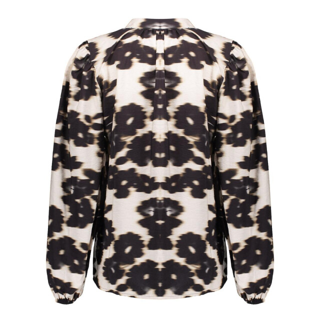 Geisha blouse flowers 53755-20 0 wool white/bla 06615.120.0001 large