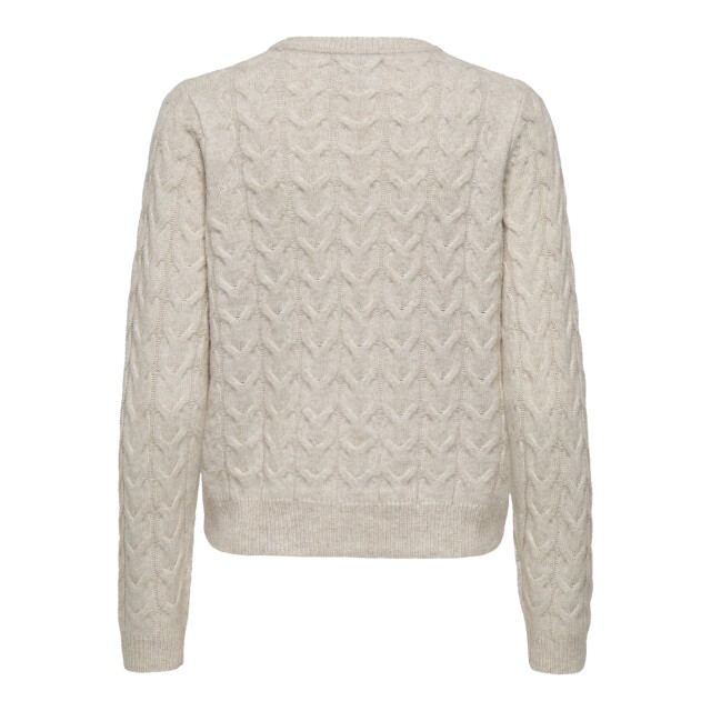 Jacqueline de Yong carmen l/s o-neck pearl pullover 15347819 birch 06712.198.0162 large