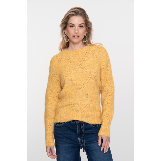 Geisha pullover argyle 54833-29 175 ochre yellow 06712.440.0013 large