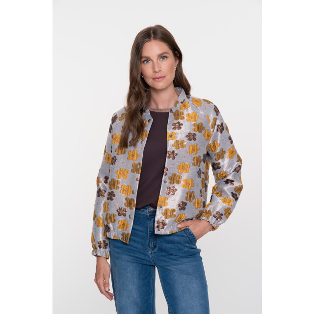 Geisha jacket 55883-20 925 grey/yellow 06228.940.0047 large