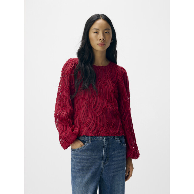 Object objlucie l/s re o-neck top noos 23047624 karanda red 06012.640.0008 large