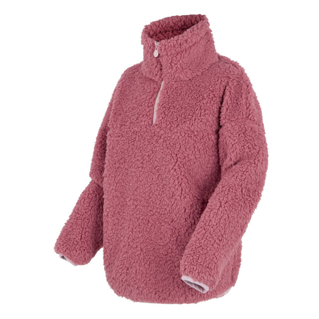 Regatta Kinder/kids kaliza half rits fleece top UTRG11046_dustyrose large