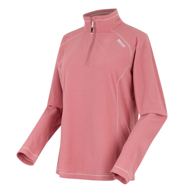 Regatta Geweldige outdoor dames montes half zip fleece top UTRG1953_dustyrose large