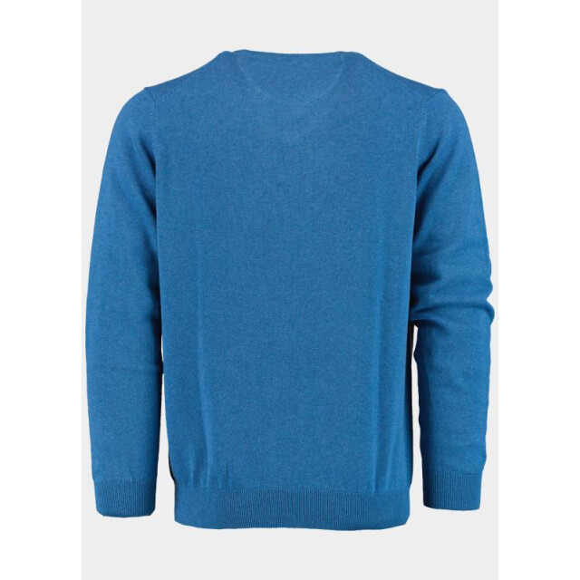 Bos Bright Blue Pullover v-hals 100% katoen 528100cct-13/655 191362 large