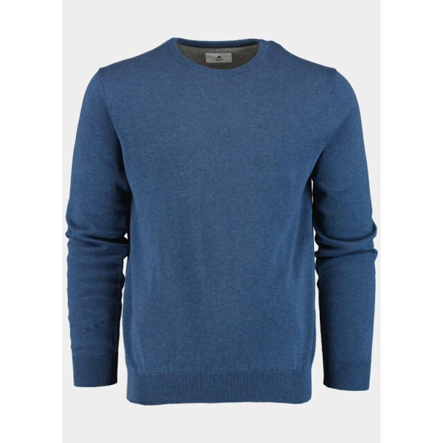 Bos Bright Blue Pullover ronde hals 100% katoen 528200cct-13/675 191357 large