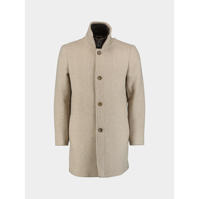 Bos Bright Blue Wollen jas quinsy coat 25301qu52bo/820 sand 199287 large