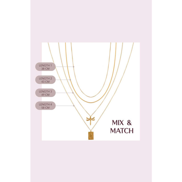 Label Kiki K.ex.027.1 sisi necklace gold K.EX.027.1 Sisi necklace gold large