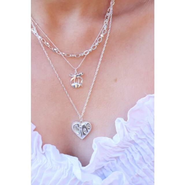 Label Kiki K.sk.186.2 cherry bow necklace K.SK.186.2 Cherry bow necklace large