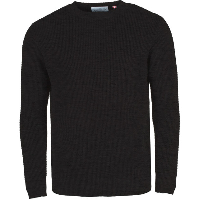 Kronstadt Ks35020 abel crew 915 charcoal mix - trui crew-neck 915 Charcoal mix/KS35020 ABEL crew large