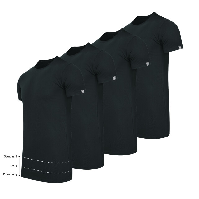 Cappuccino Italia 4-pack t-shirts CAP-4PT-O-BLK-XL large