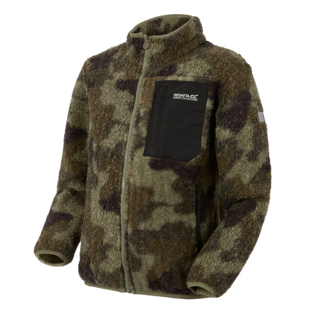 Regatta Kinder/kids frankie full zip fleecejack UTRG12084_olivenight large