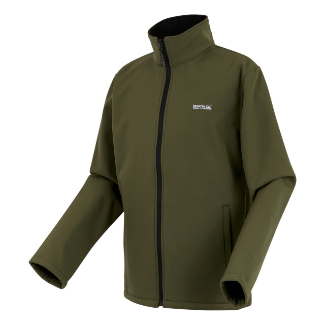 Regatta Heren cera v wind resistant soft shell jas UTRG6259_olivenight large