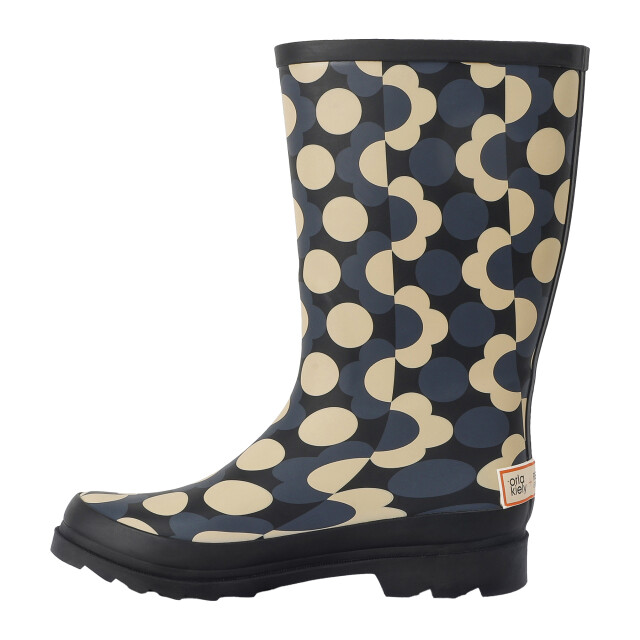 Regatta Dames orla kiely regen cloud mid calf wellington laarzen UTRG11089_blackwhite large