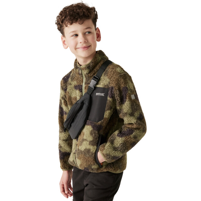 Regatta Kinder/kids frankie full zip fleecejack UTRG12084_olivenight large