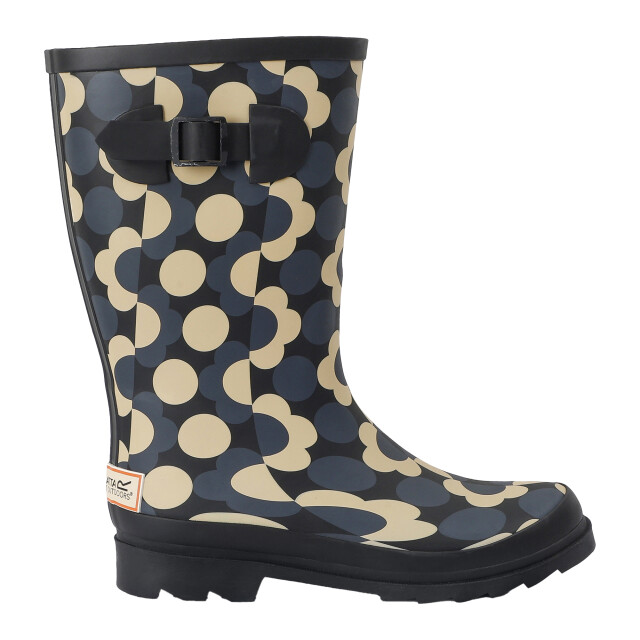 Regatta Dames orla kiely regen cloud mid calf wellington laarzen UTRG11089_blackwhite large