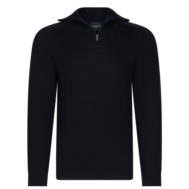 Cavallaro Cavallaro corsico pull over half zip 106543-001-XL large
