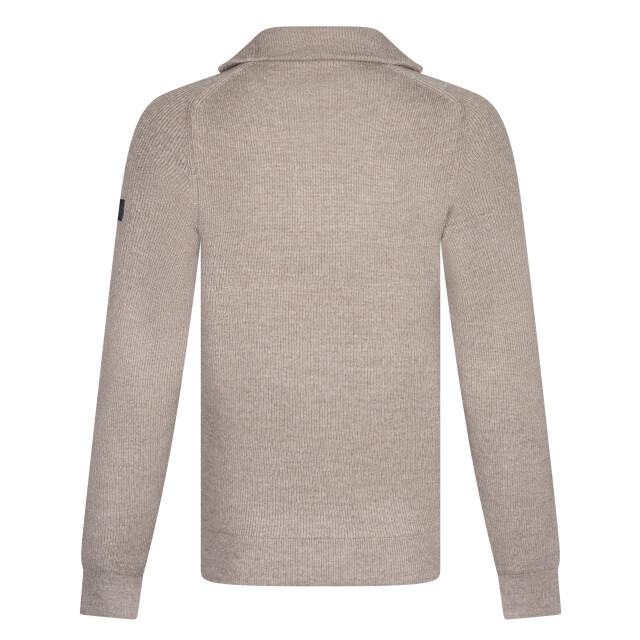 Cavallaro Cavallaro corsico melange pull over half zip 106542-001-M large