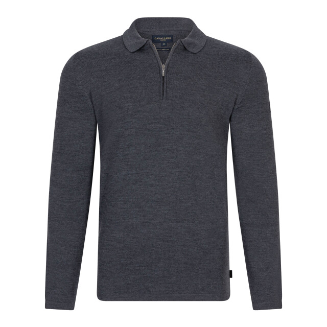 Cavallaro Cavallaro zip polo long sleeve 106562-001-M large