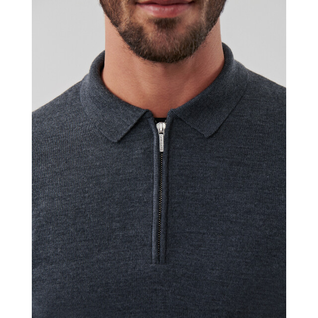 Cavallaro Cavallaro zip polo long sleeve 106562-001-M large