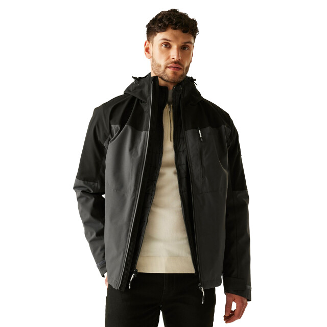 Regatta Heren wentwood 3 in 1 jas UTRG12235_ashblack large Regatta Heren wentwood 3 in 1 jas UTRG12235_ashblack large