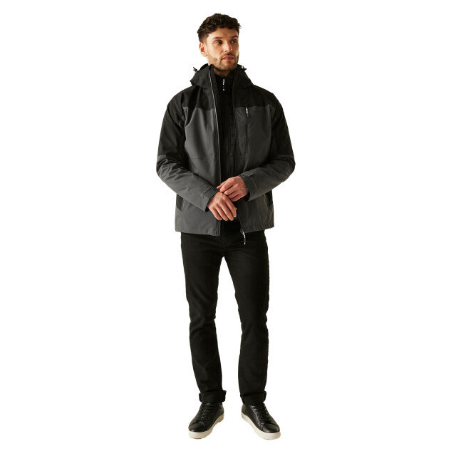 Regatta Heren wentwood 3 in 1 jas UTRG12235_ashblack large Regatta Heren wentwood 3 in 1 jas UTRG12235_ashblack large