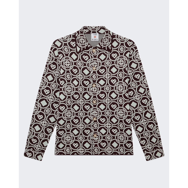 Casablanca Heren monogram shirt M-AW25-KW-1093-01 large