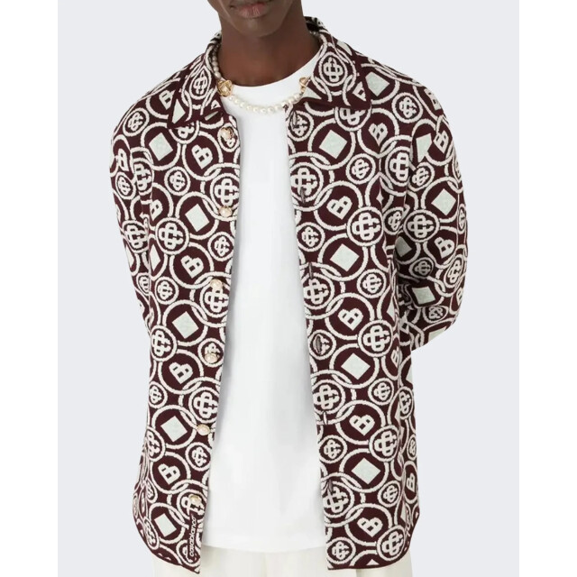 Casablanca Heren monogram shirt M-AW25-KW-1093-01 large