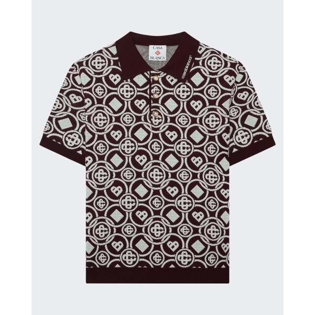Casablanca Heren monogram polo M-AW25-KW-1092-01 large
