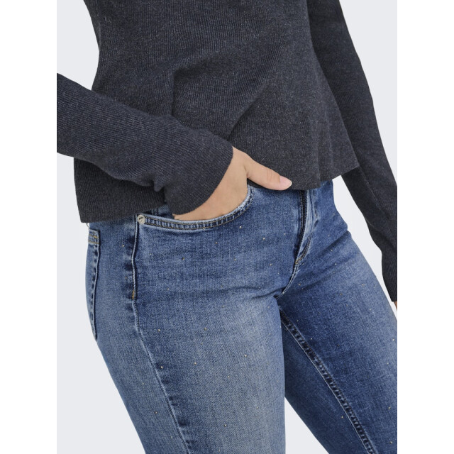 Only Onlblush mw fla rhineston dnm tai885noos blue denim 4105.35.0152 large