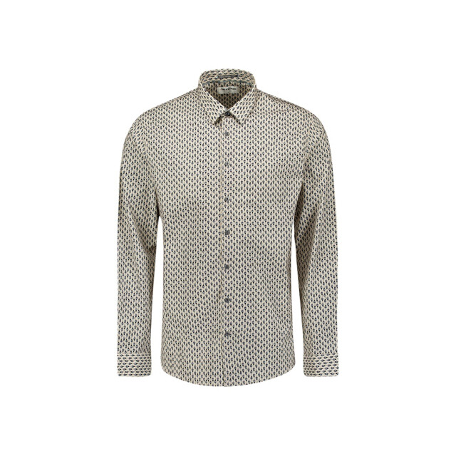 No Excess Shirt stretch allover printed ecru dessin 5309.08.0004 large