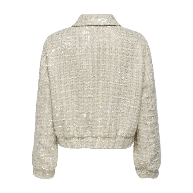 Only Onlsigne sequin boucle jacket otw ecru dessin 4279.08.0005 large