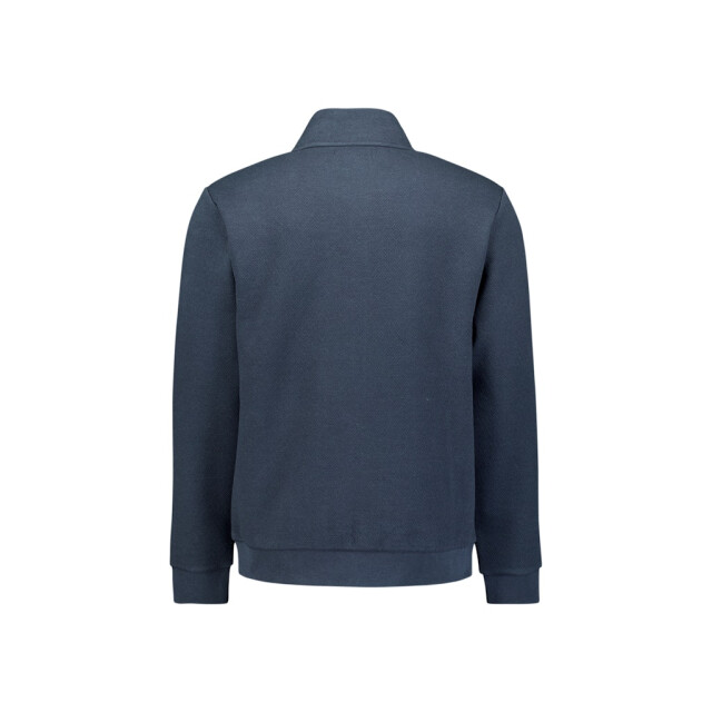 No Excess Sweater full zip stand up-collar relief navy 5239.37.0023 large
