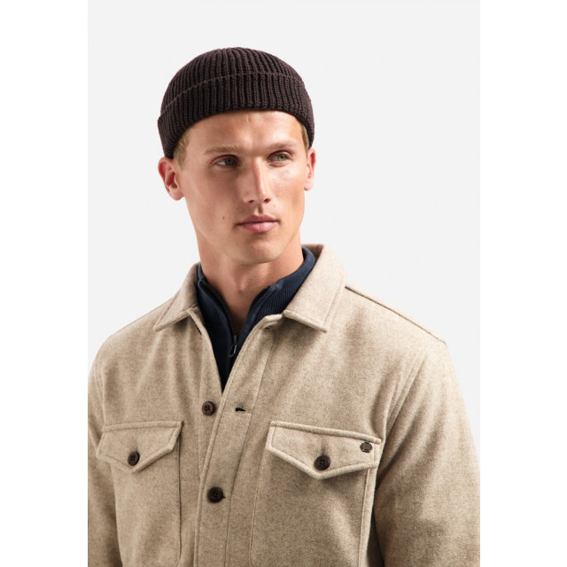 No Excess Overshirt button closure melange zand 5309.04.0001 large
