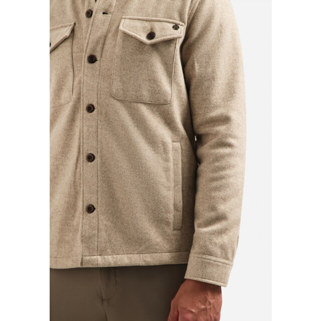 No Excess Overshirt button closure melange zand 5309.04.0001 large